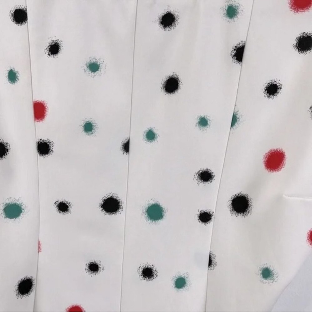 Emporio Armani Mulberry Silk Multi Colour Spotted Blouse Womens Size 42 - Picture 9 of 13
